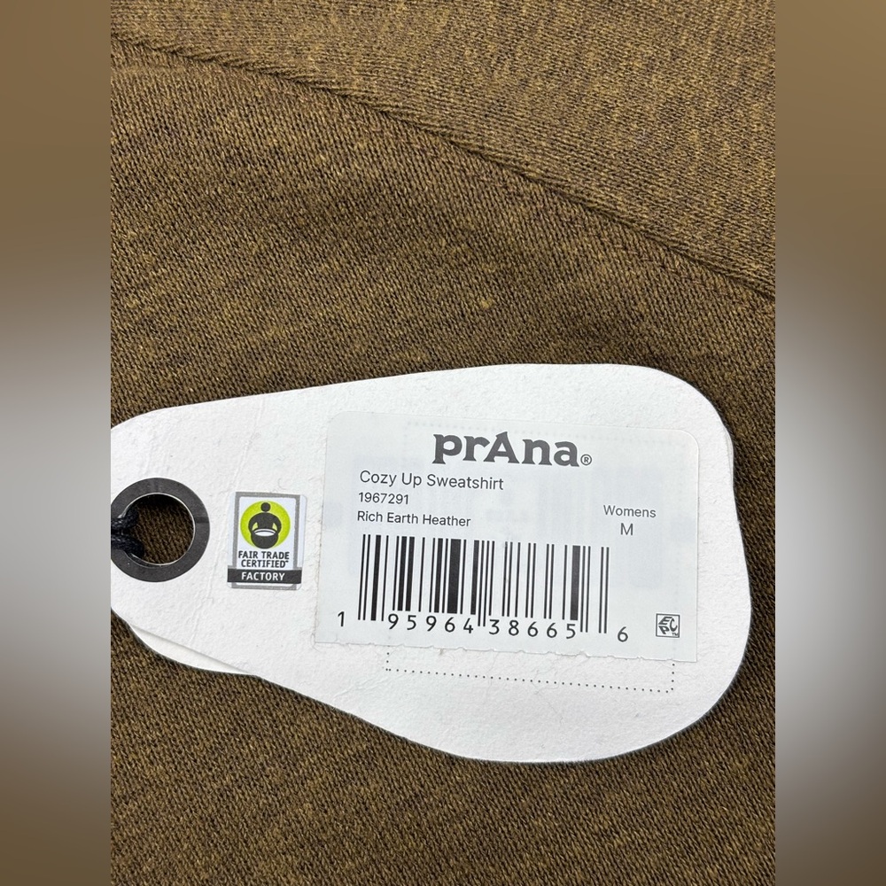 Prana | Cozy Up Pullover | Crewneck | Rich Earth Heather | Women’s Medium | NWT - Picture 6 of 10